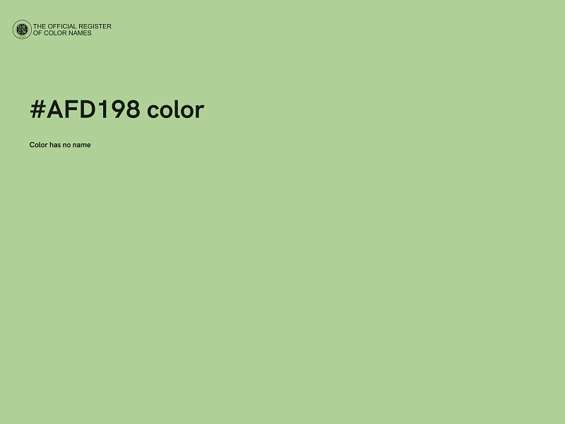 #AFD198 color image