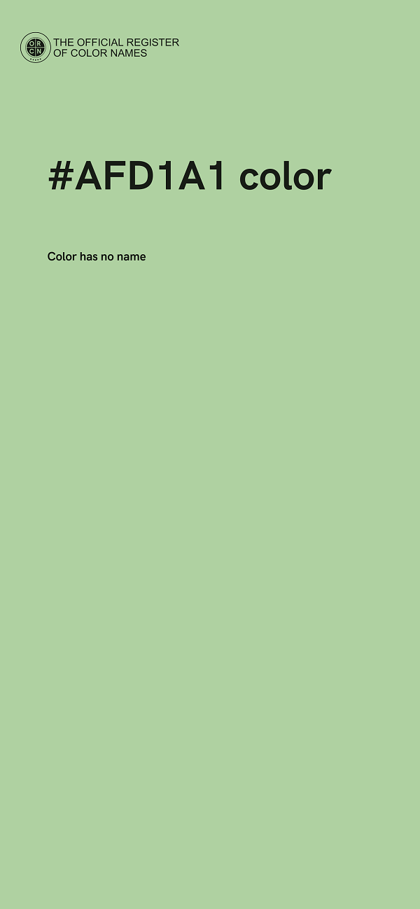 #AFD1A1 color image