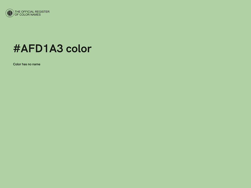 #AFD1A3 color image