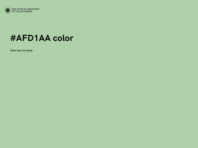 #AFD1AA color image