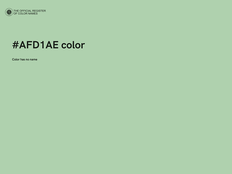 #AFD1AE color image