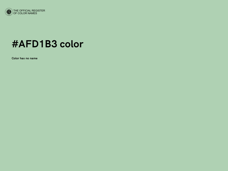 #AFD1B3 color image