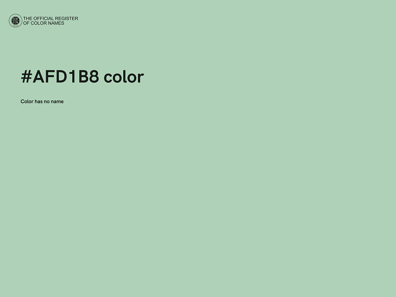 #AFD1B8 color image