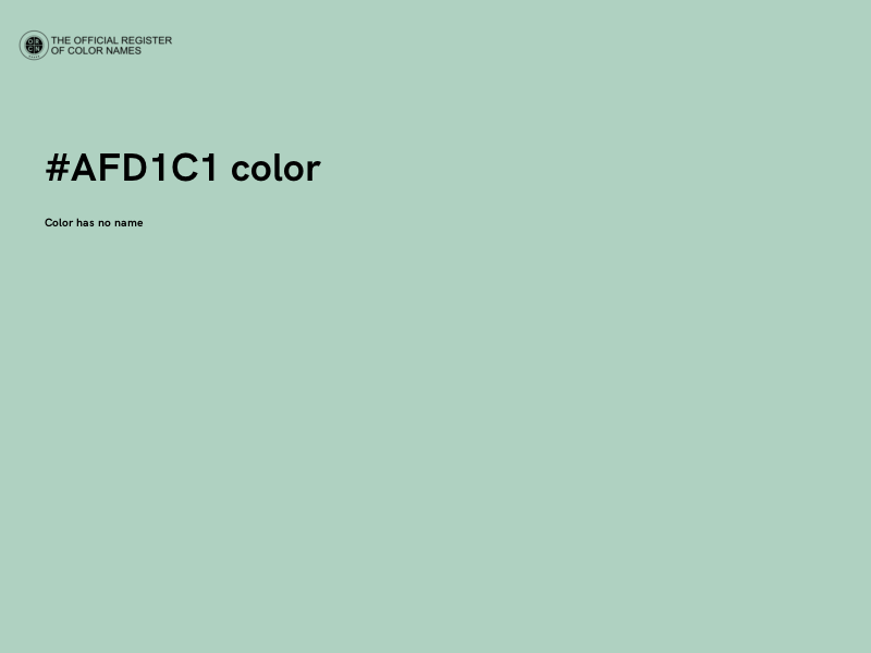 #AFD1C1 color image