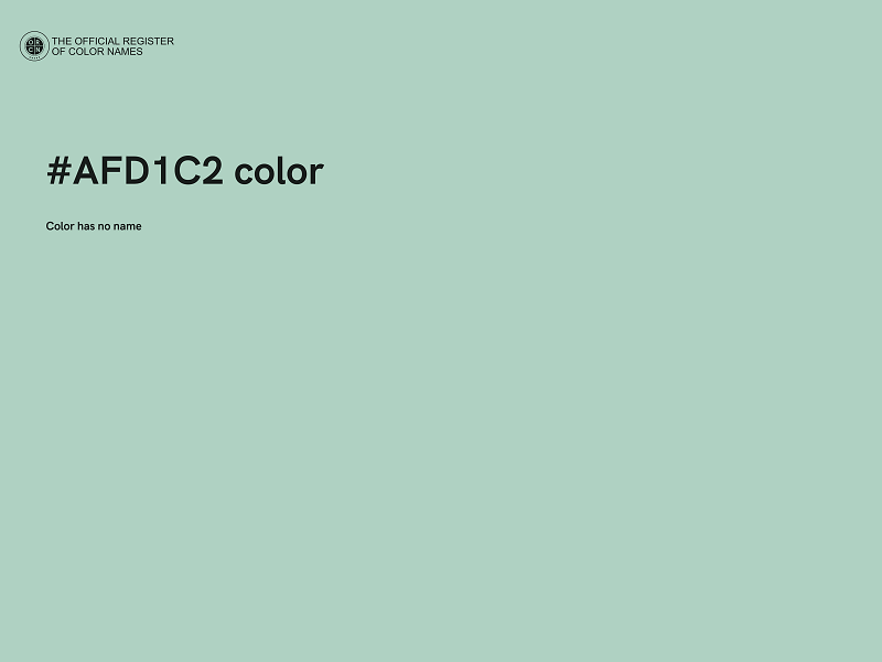 #AFD1C2 color image