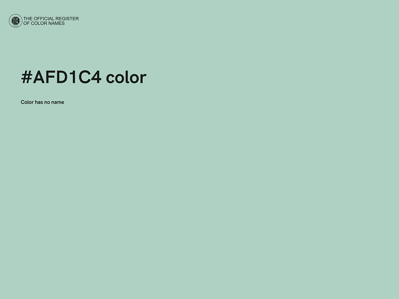 #AFD1C4 color image