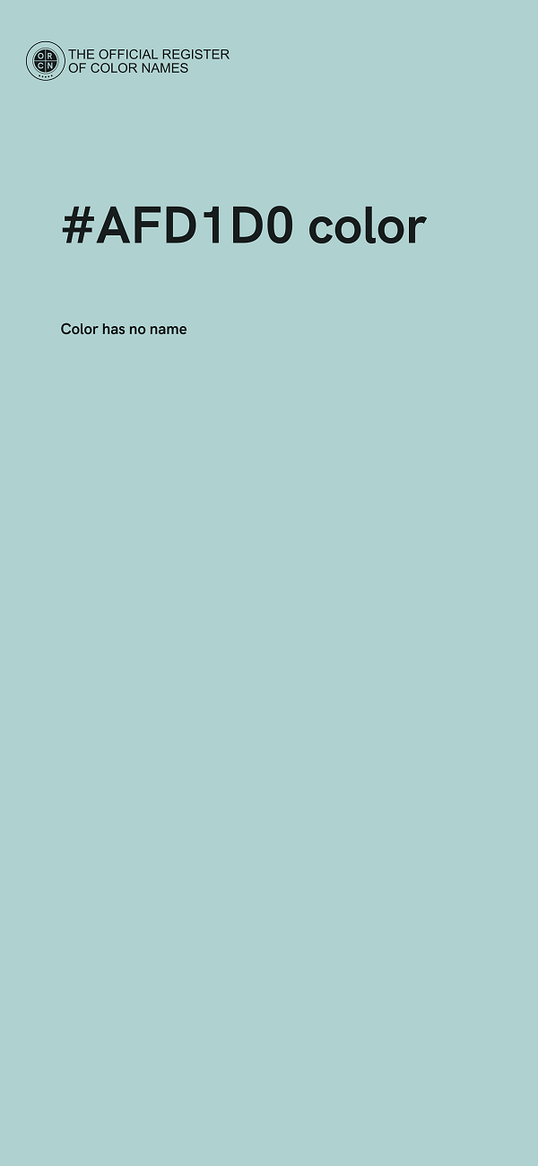 #AFD1D0 color image