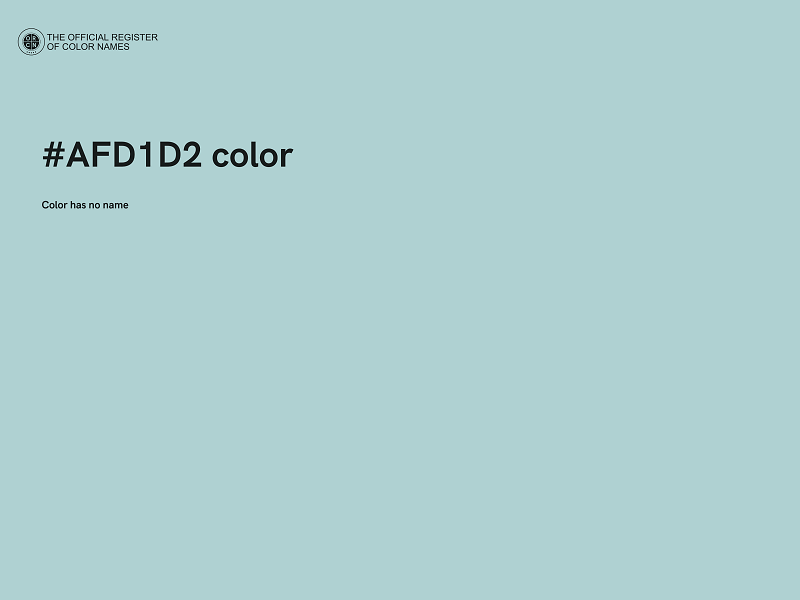 #AFD1D2 color image