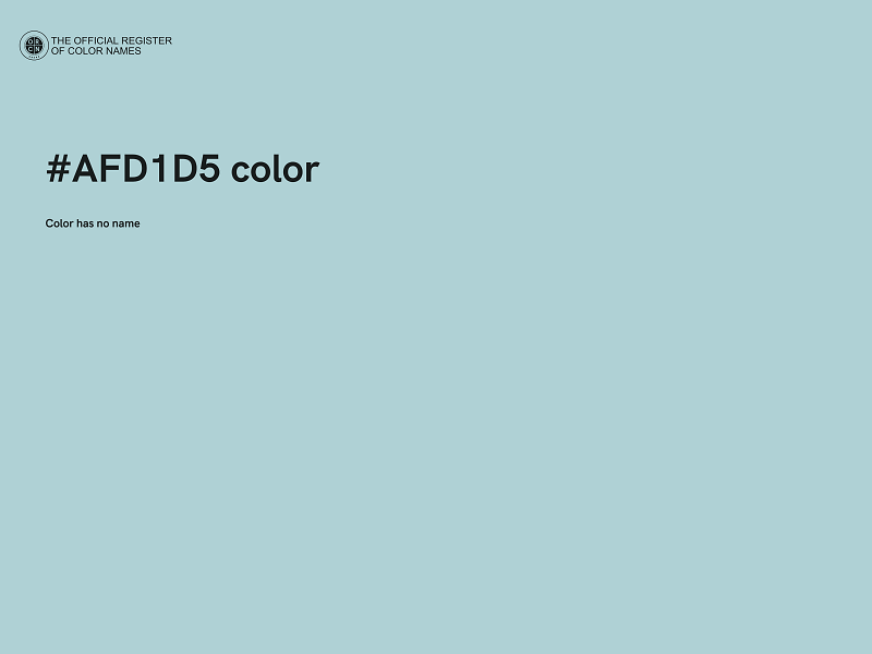 #AFD1D5 color image