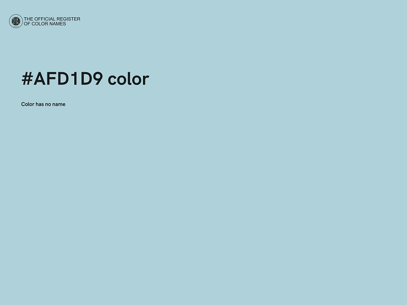 #AFD1D9 color image