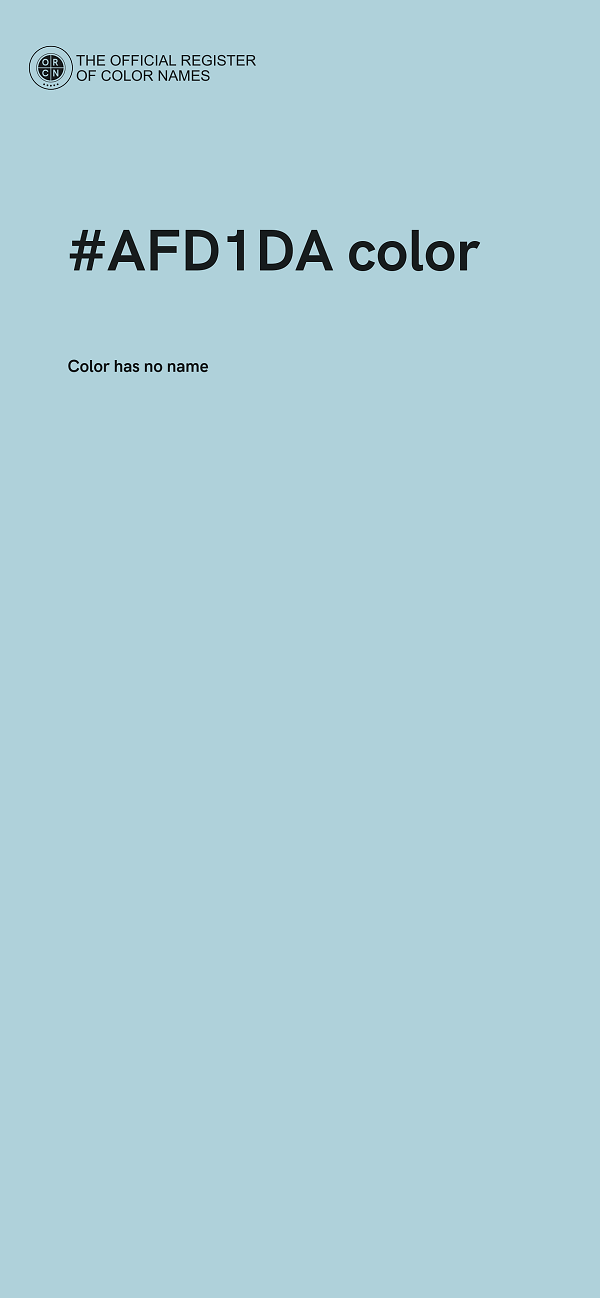 #AFD1DA color image