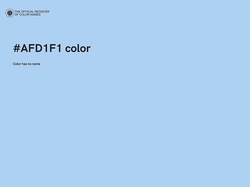 #AFD1F1 color image