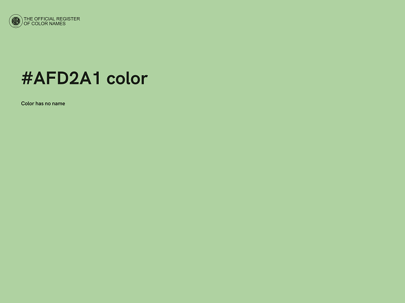 #AFD2A1 color image