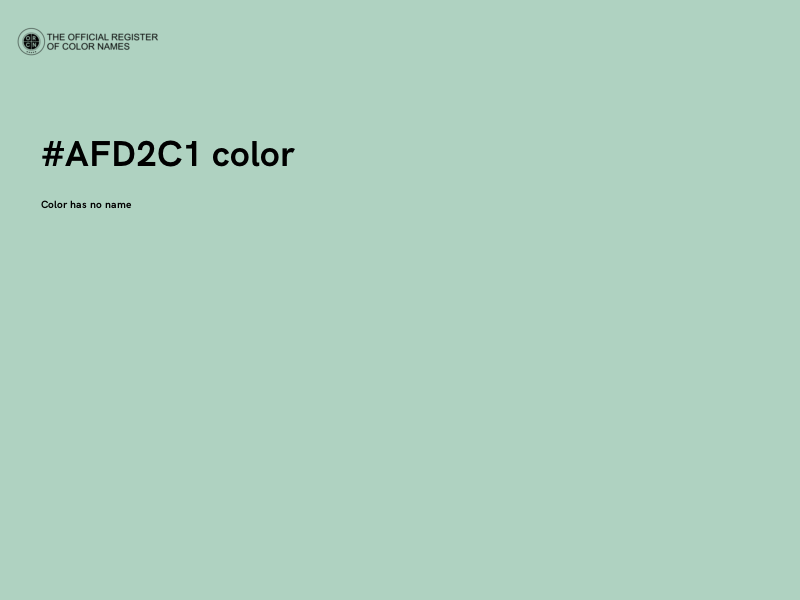 #AFD2C1 color image