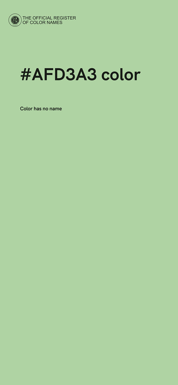#AFD3A3 color image