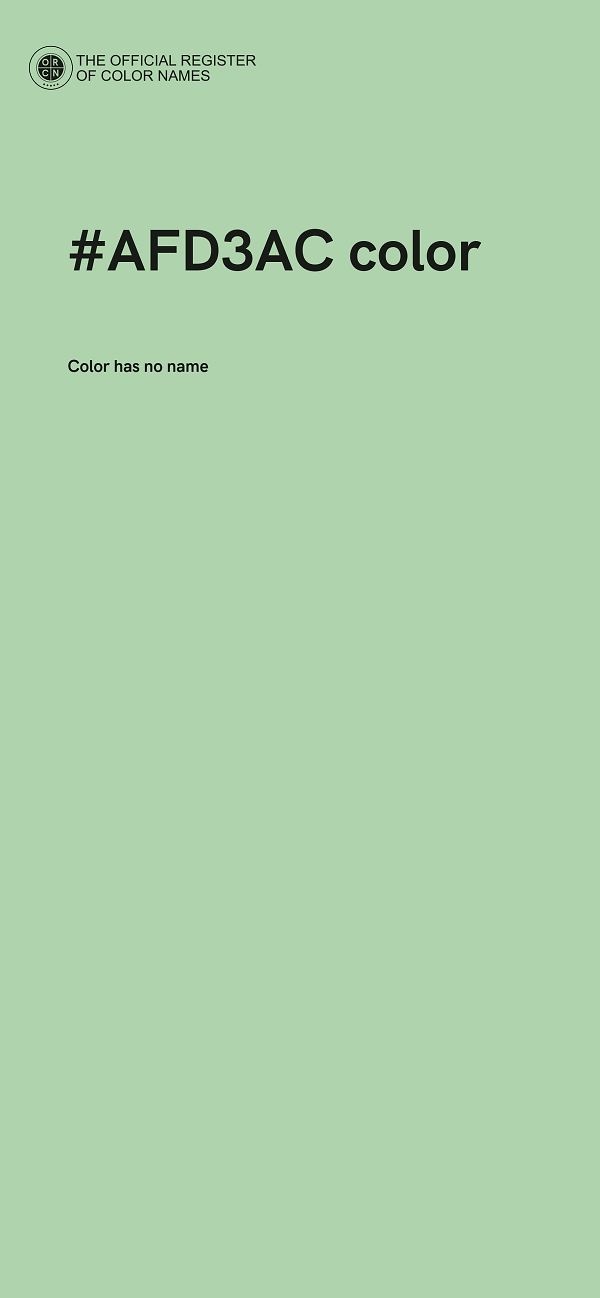 #AFD3AC color image