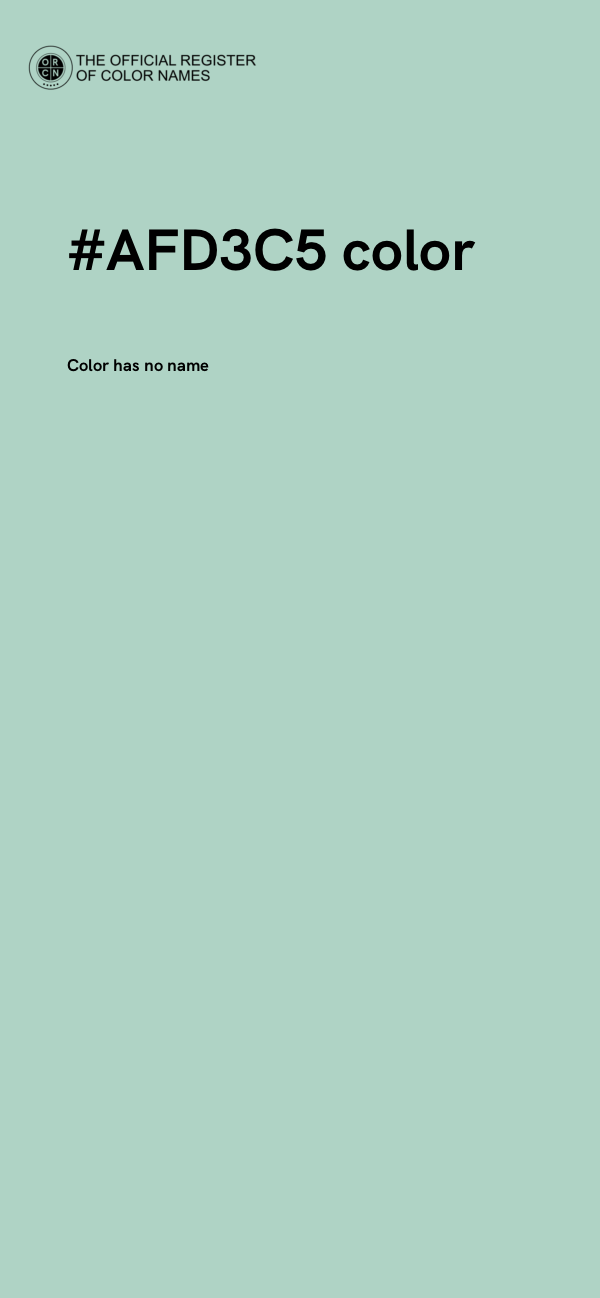 #AFD3C5 color image
