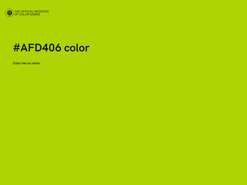 #AFD406 color image