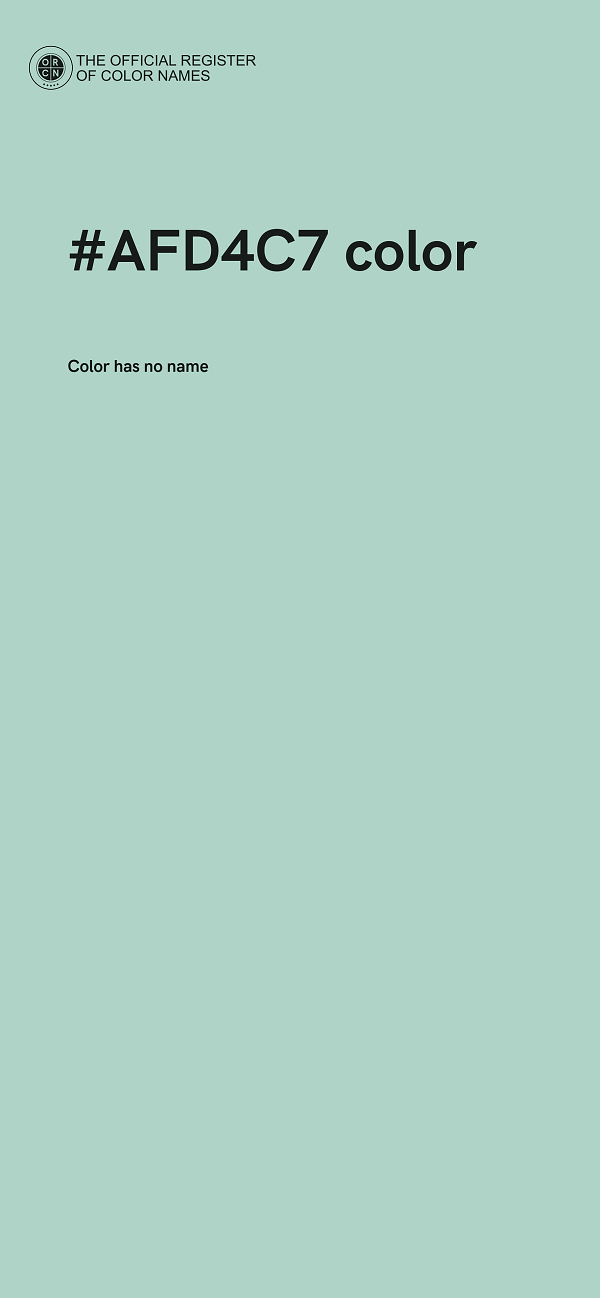 #AFD4C7 color image