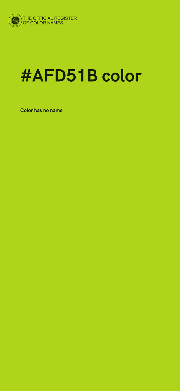 #AFD51B color image