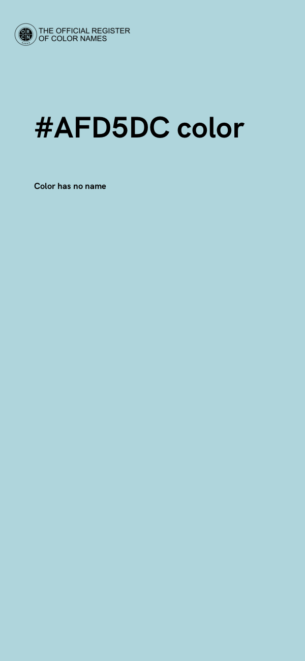 #AFD5DC color image