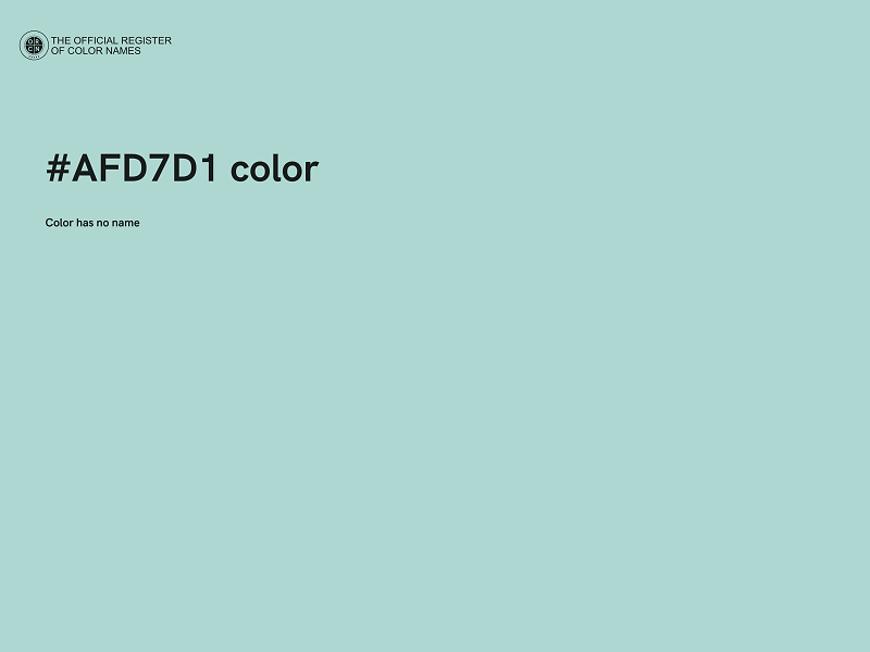 #AFD7D1 color image