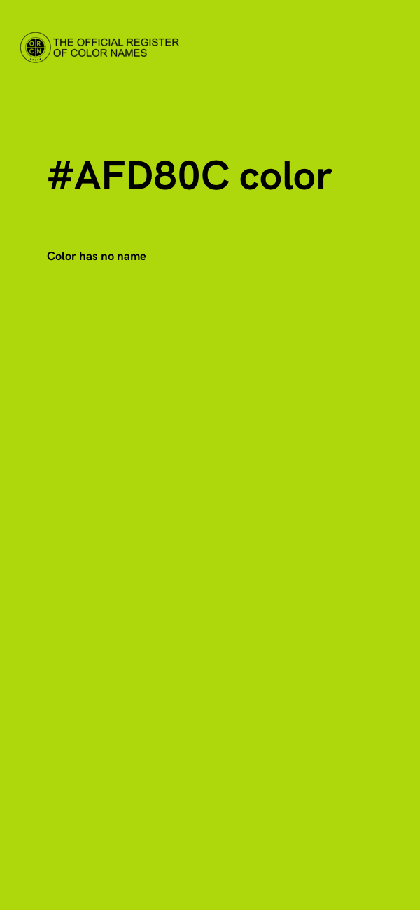 #AFD80C color image