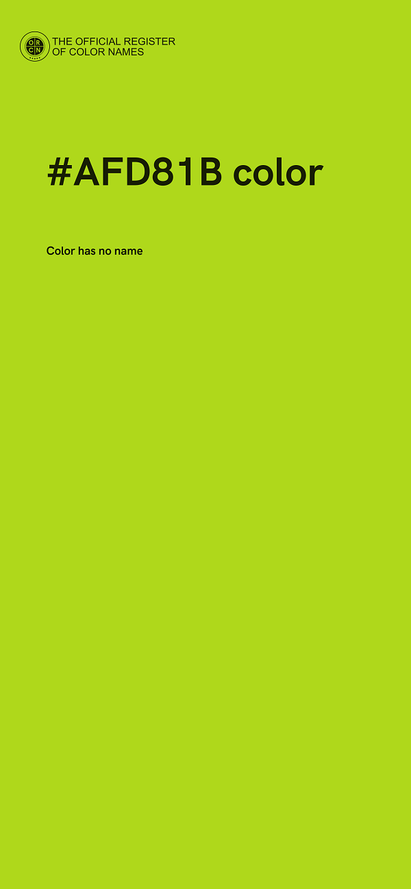 #AFD81B color image