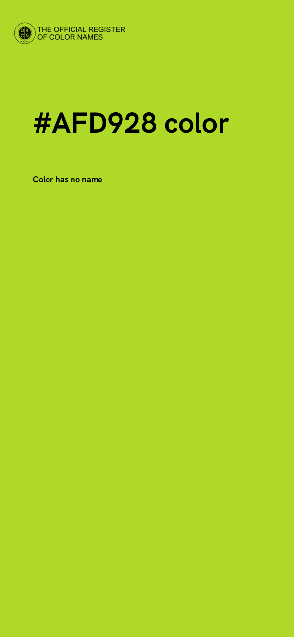 #AFD928 color image