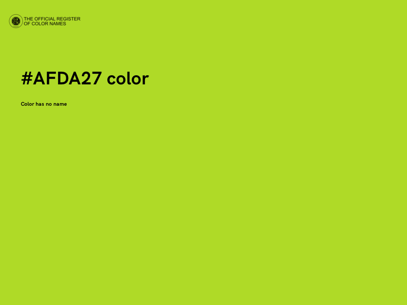 #AFDA27 color image