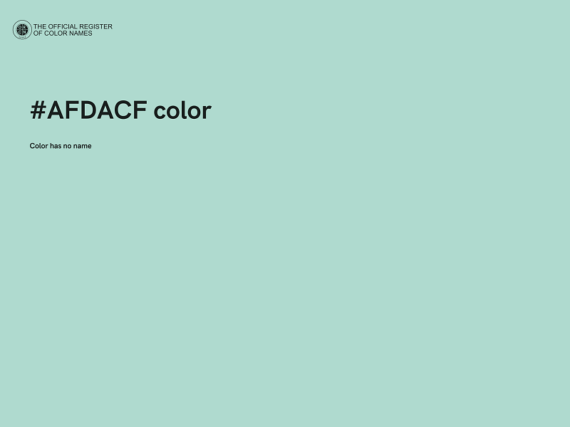 #AFDACF color image
