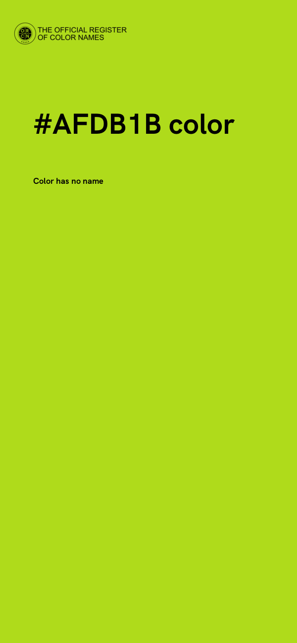 #AFDB1B color image