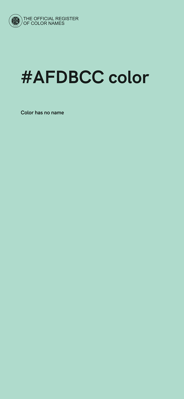 #AFDBCC color image