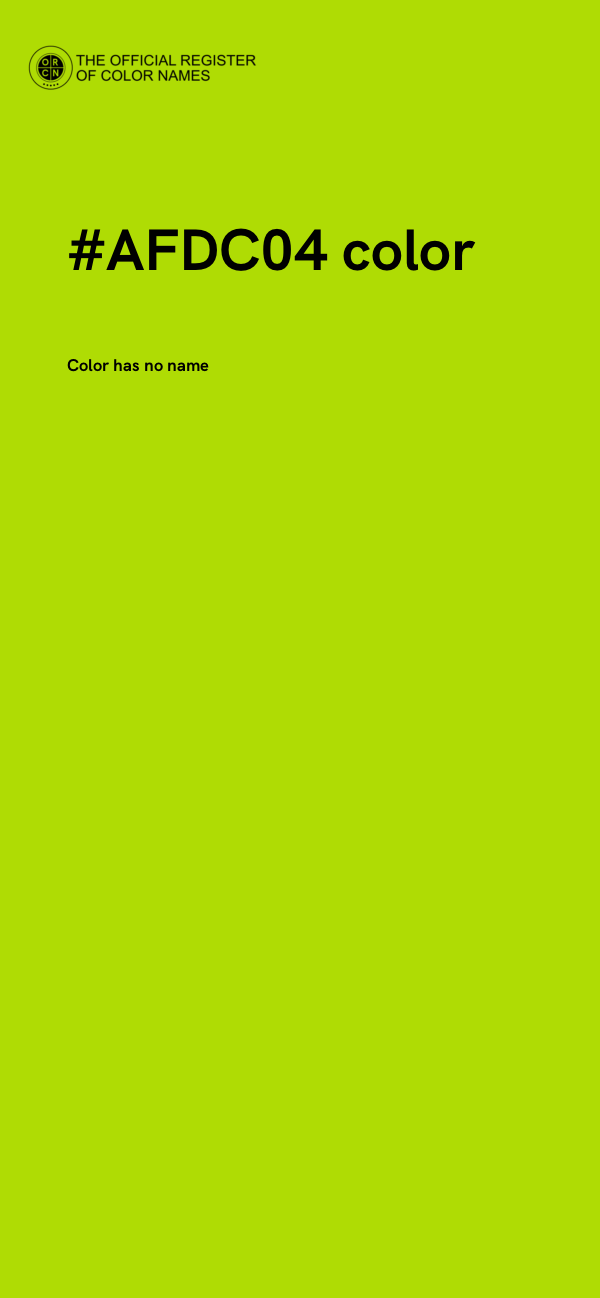 #AFDC04 color image