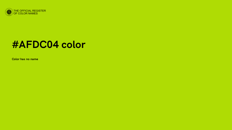 #AFDC04 color image