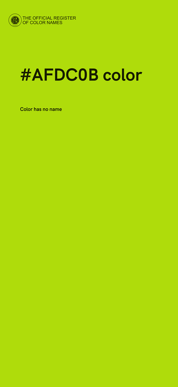 #AFDC0B color image