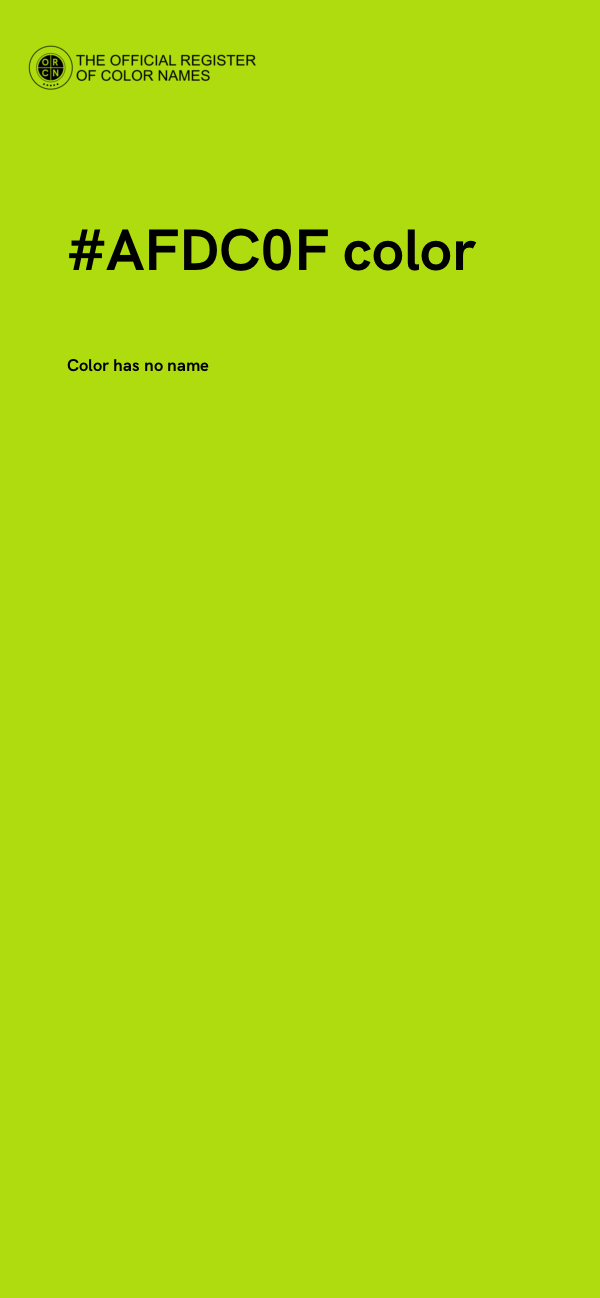 #AFDC0F color image
