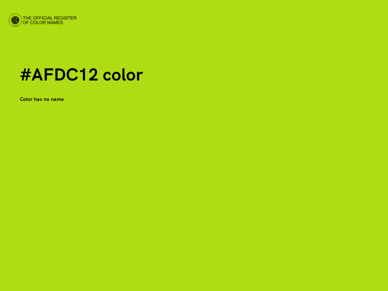#AFDC12 color image