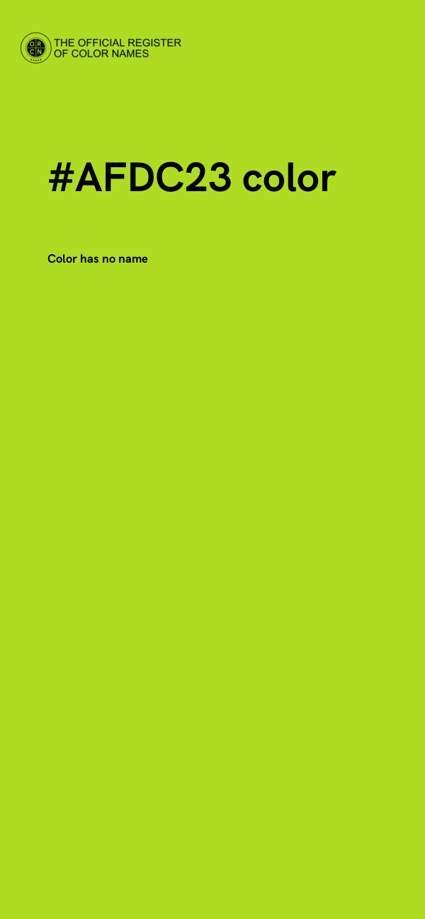 #AFDC23 color image