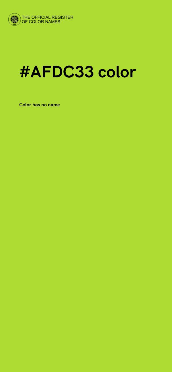 #AFDC33 color image