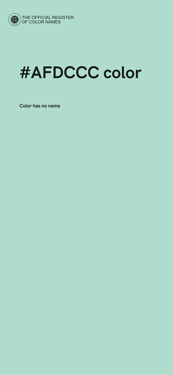 #AFDCCC color image