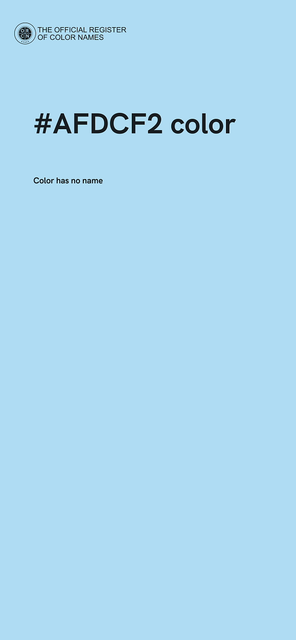 #AFDCF2 color image