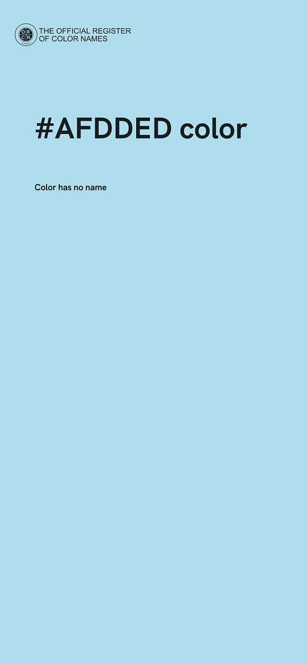#AFDDED color image