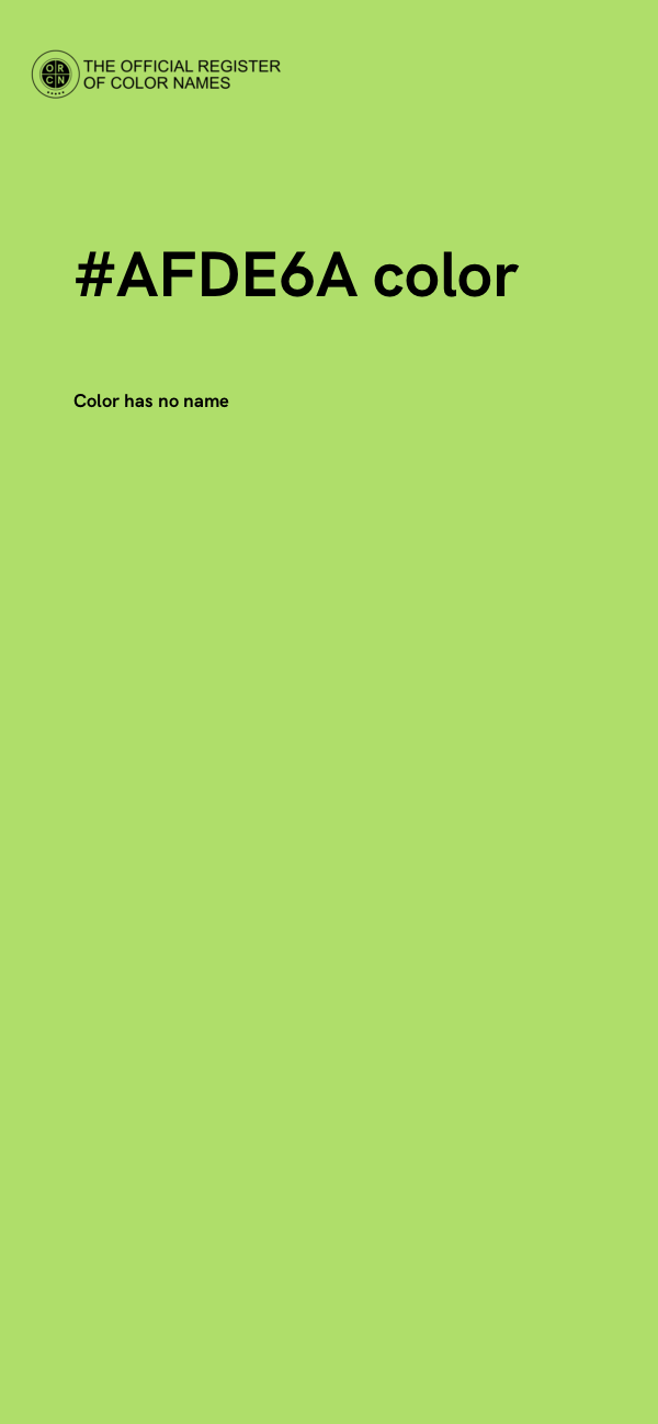 #AFDE6A color image