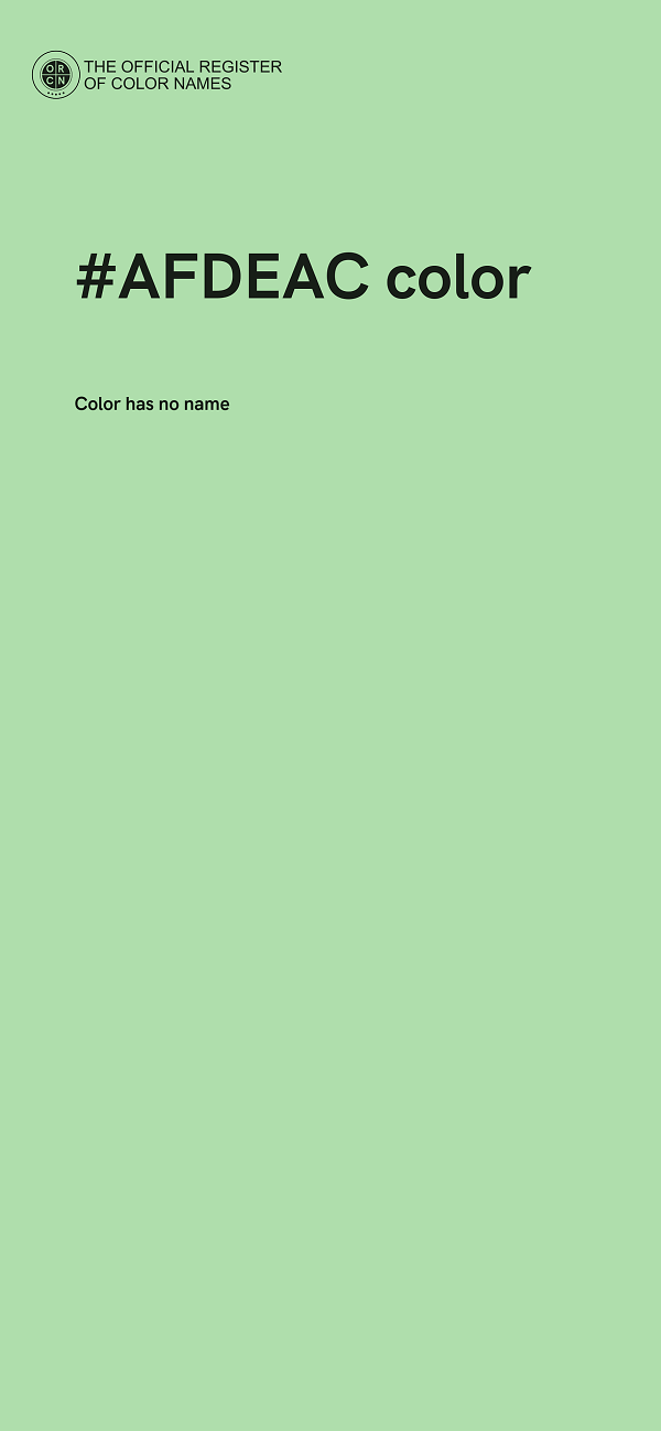 #AFDEAC color image