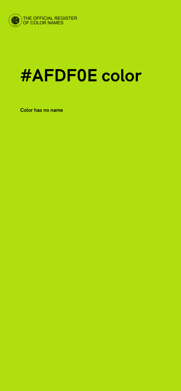 #AFDF0E color image