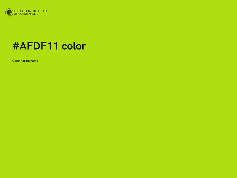 #AFDF11 color image