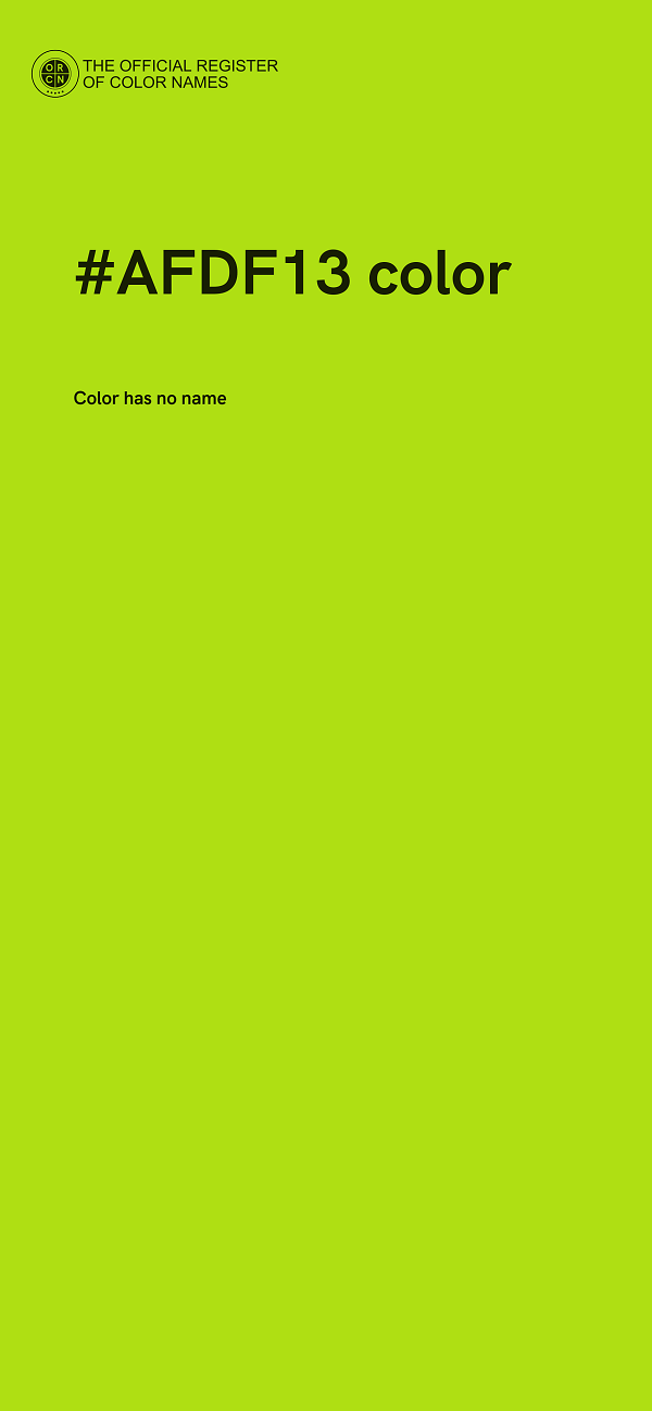 #AFDF13 color image
