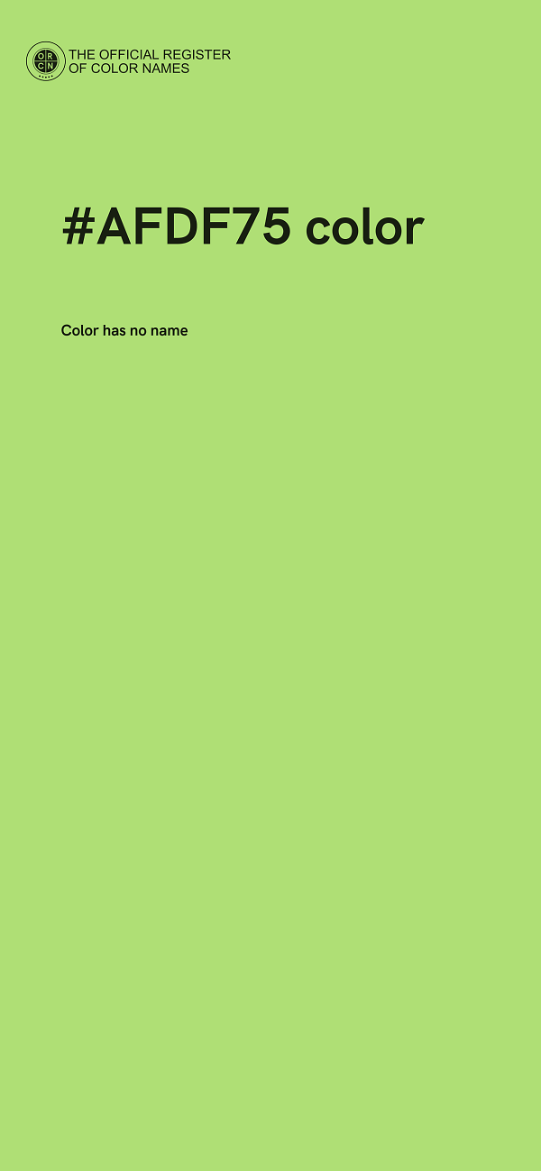 #AFDF75 color image