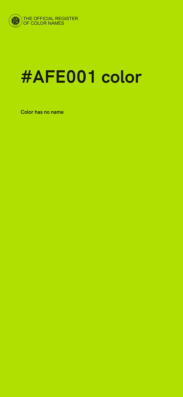 #AFE001 color image